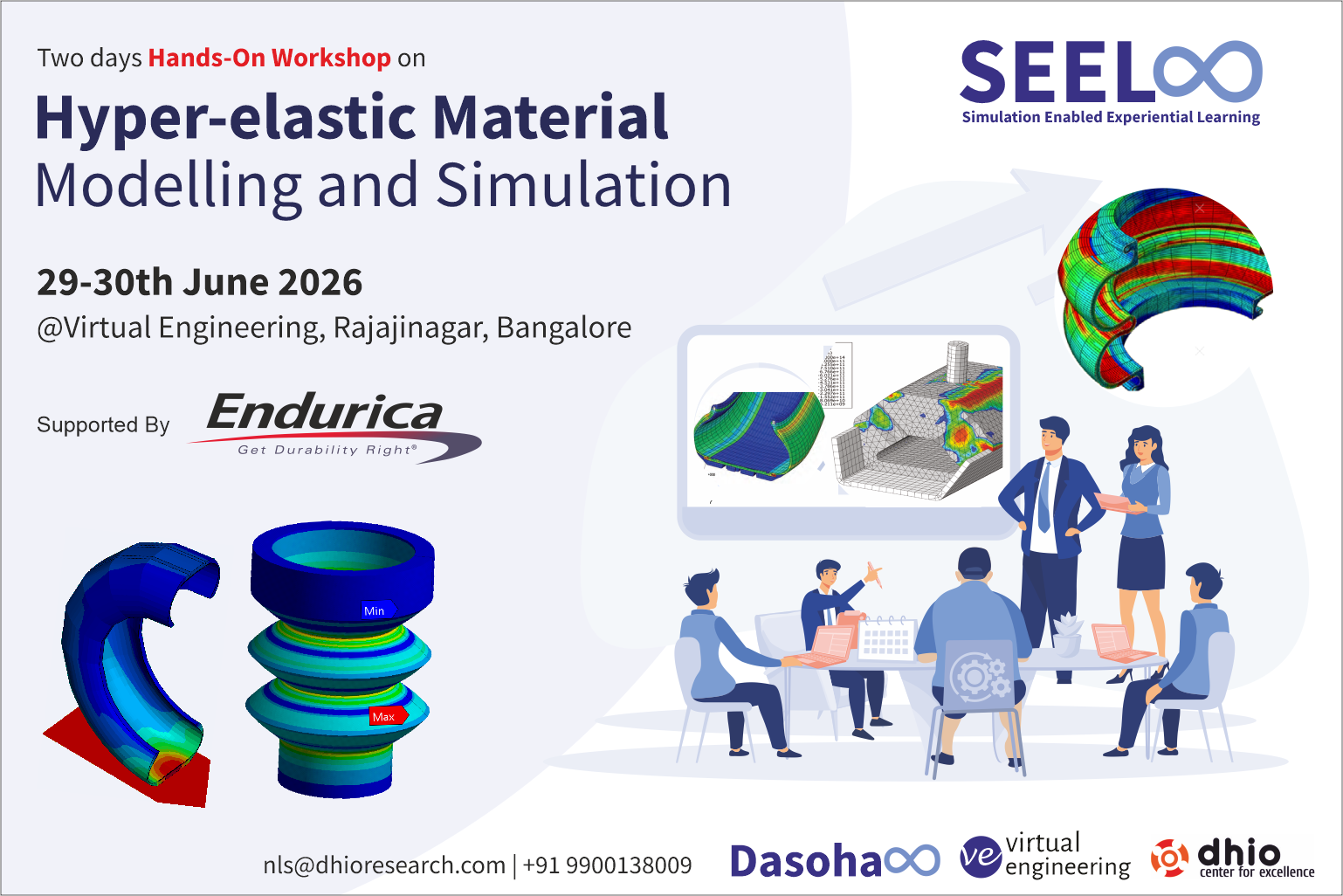Two days hands-on-workshop on Hyperelastic Material Modelling and Simulation