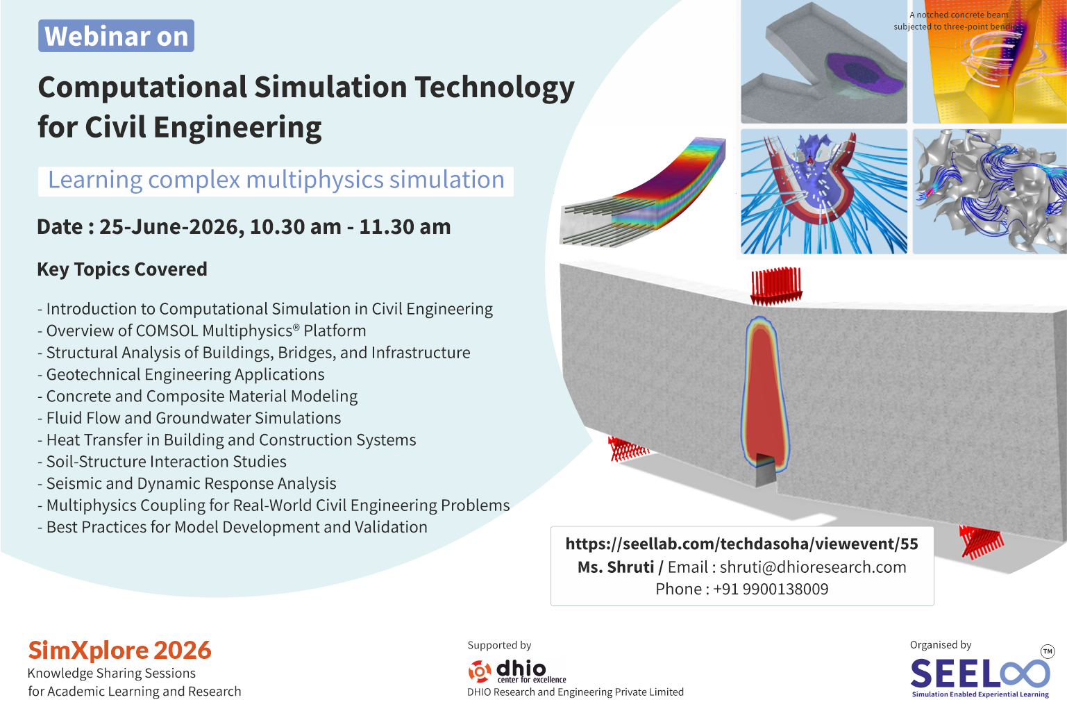 Webinar on Computational Simulation Technology for Civil Engineering