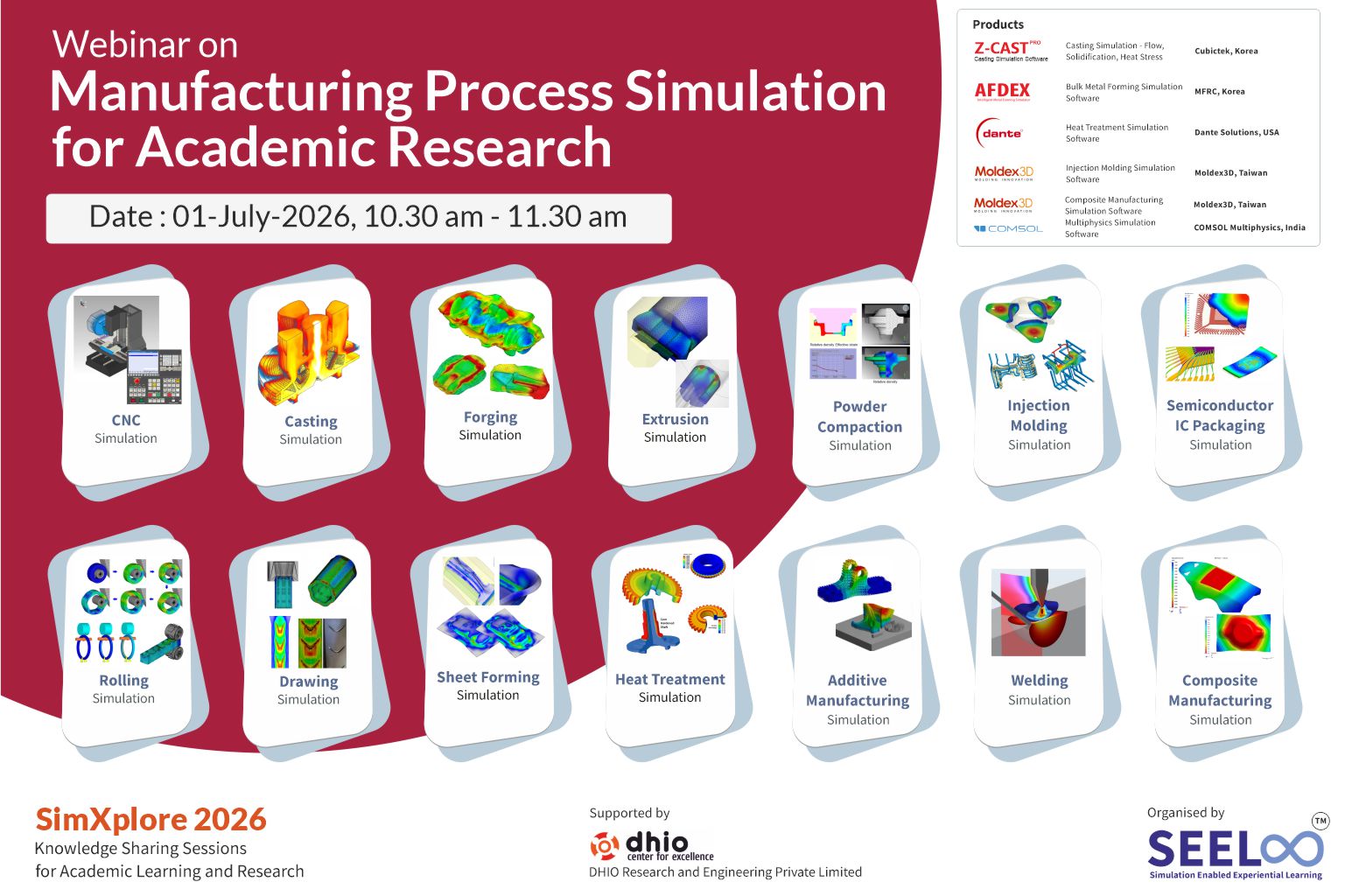 Webinar on Manufacturing Process Simulation for Academic Research